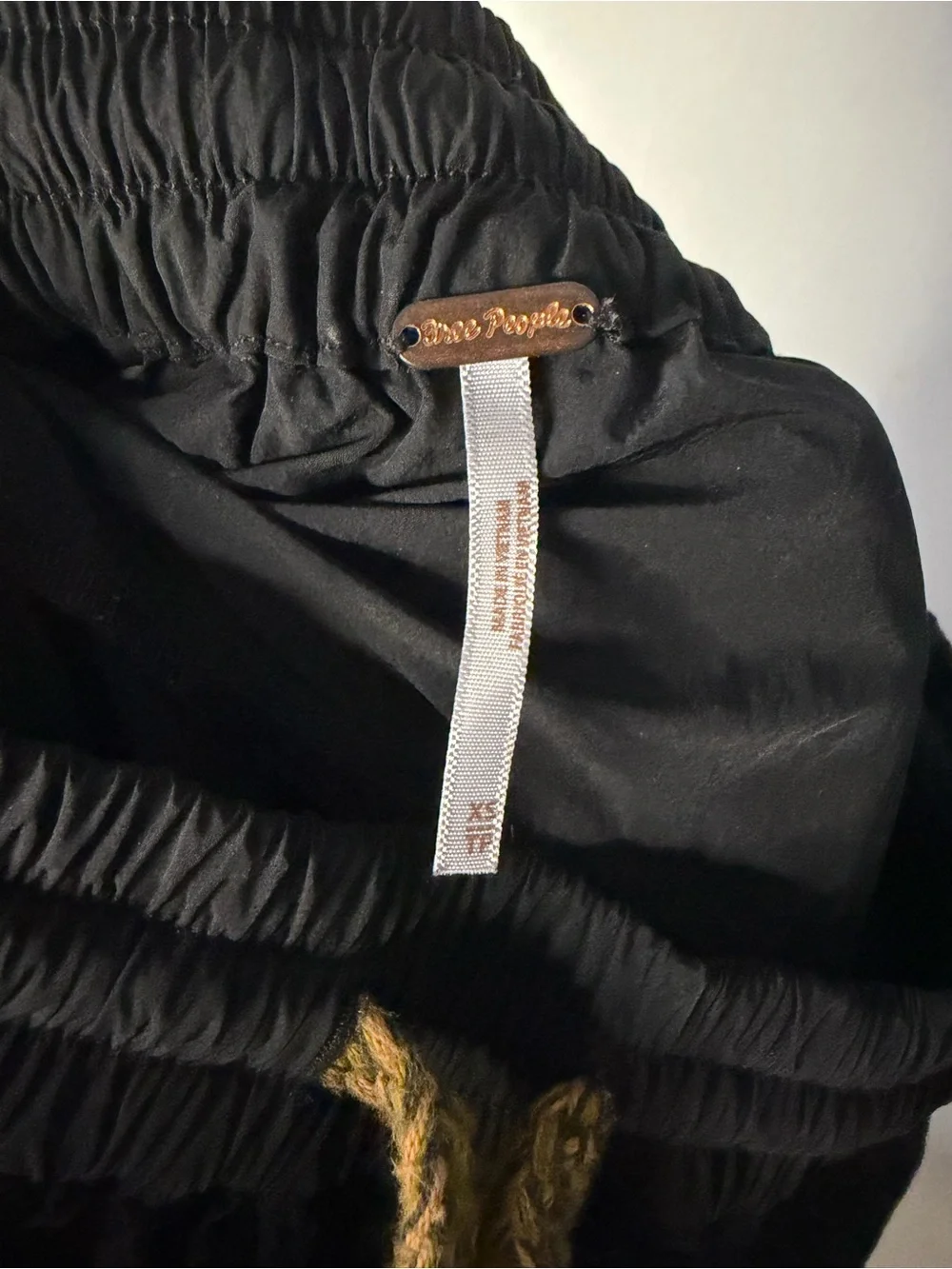 Free People Cool in Cargo Black Jogger Drawstring Track Pants size xsmall